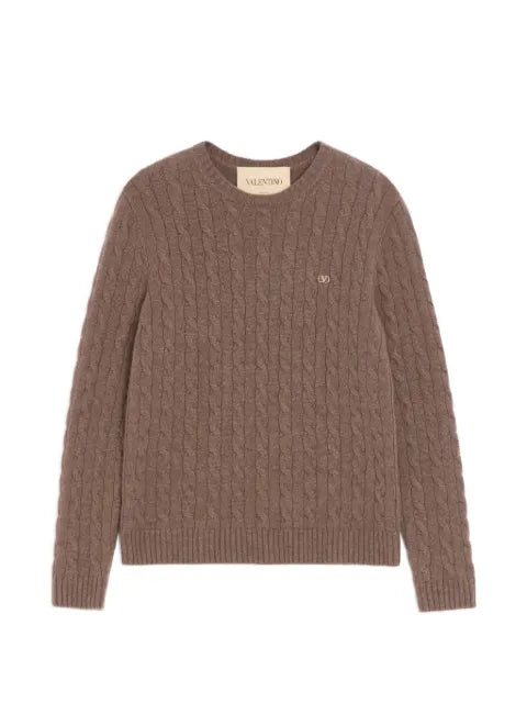 Valentino Garavani VLogo Signature cable-knit sweater