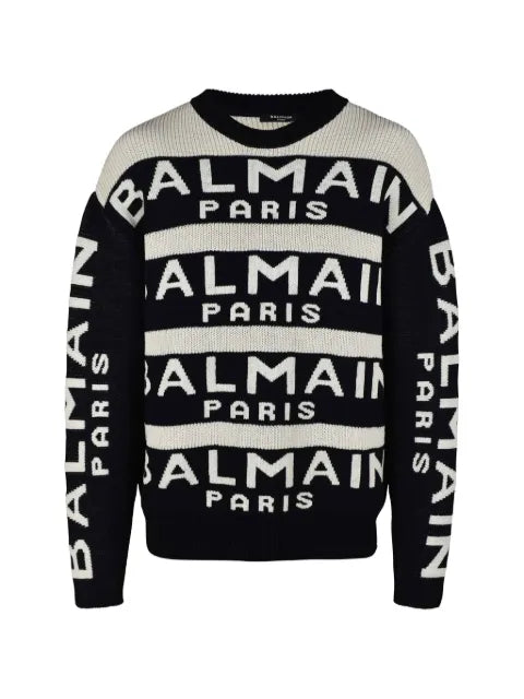 Balmain logo-embellishment sweater