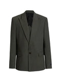 Balmain cotton twill 1-button jacket