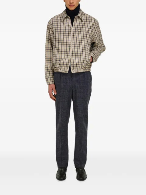 Ferragamo check bomber jacket