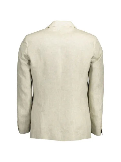 Gant herringbone-weave notched-lapel jacket