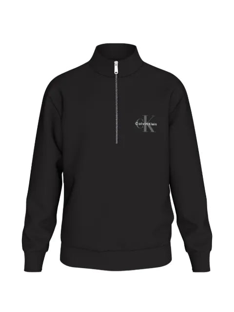 Calvin Klein quarter-zip logo-print sweater