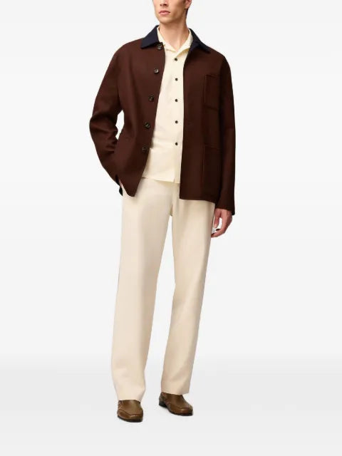 RETORI reversible virgin-wool overshirt