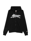 ICECREAM rhinestone-embellished zip-up hoodie