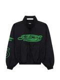 SP5DER logo-embroidery high-neck track jacket
