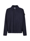 Stone Island logo-patch button-up jacket