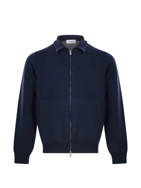 Lardini zip-up knitted jacket