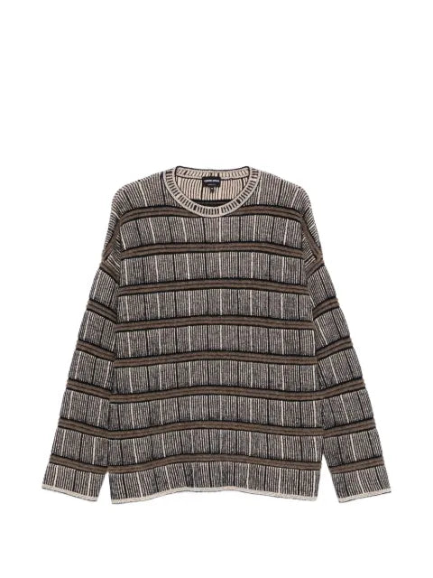 Giorgio Armani striped jacquard-knit sweater