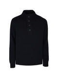 Gran Sasso button-fastening mock-neck sweater