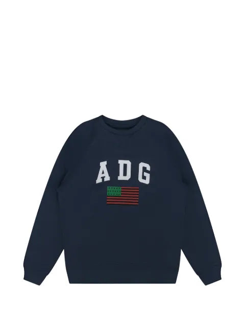 Denim Tears 1619 logo-print raglan-sleeve sweatshirt
