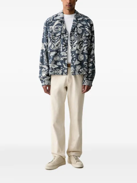 Scotch & Soda jacquard-patterned button-up jacket