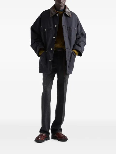 Prada medium-weight technical cotton down jacket