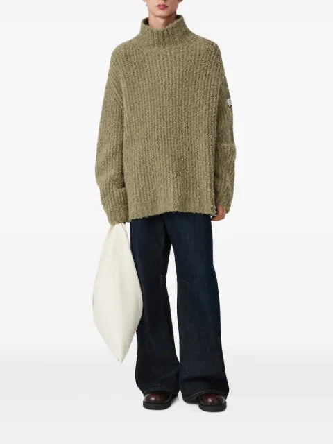 MM6 Maison Margiela bouclé-knit turtleneck sweater