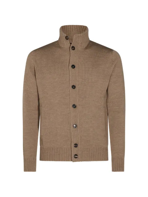 Zanone button-up ribbed-trim sweater