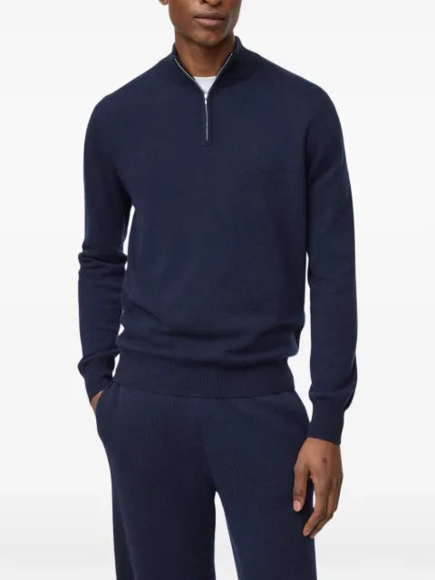 Soft Goat half-zip cashmere sweater