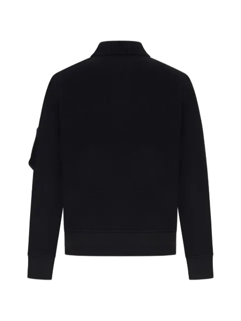 sacai zip-pocket wool sweater