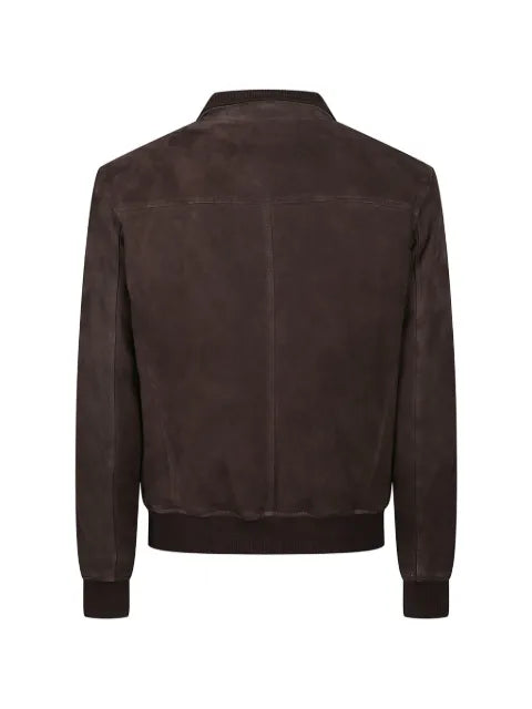 Stewart calf suede bomber jacket