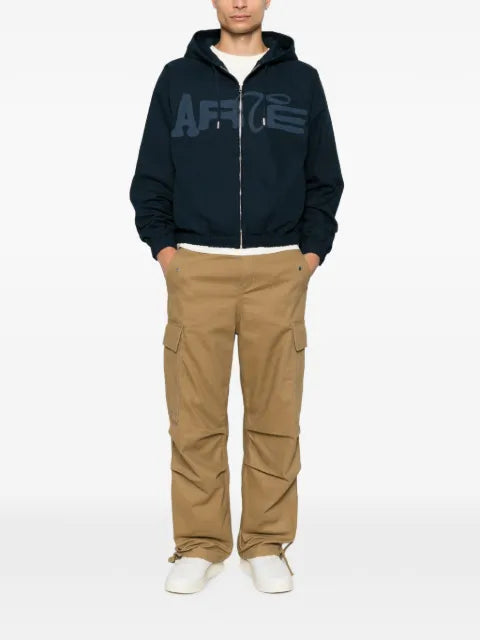 Arte Antwerp logo-print hooded jacket