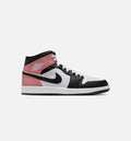 Air Jordan 1 Mid Men's Lifestyle Sneakers - White/Rust Pink/Black