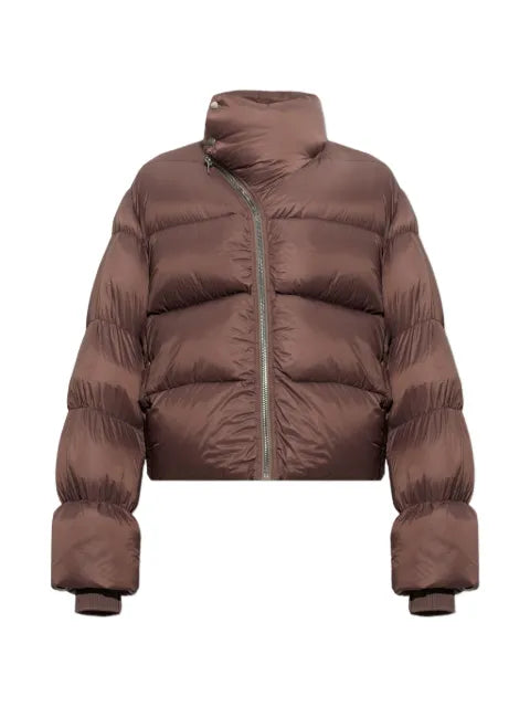 Rick Owens quilted stand-up collar down jacket