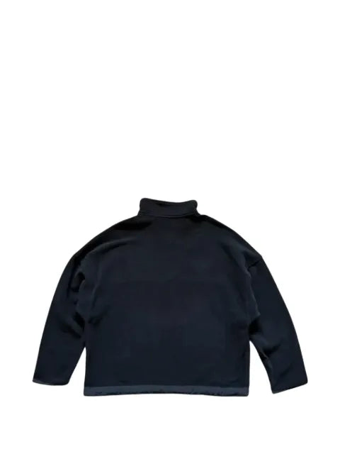 Chrome Hearts Plus leather-patch fleece sweatshirt