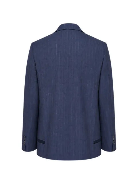 Comme des Garçons Homme Deux pinstripe-pattern panelled blazer