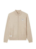 CHOCOOLATE cable-knit zip-up cardigan