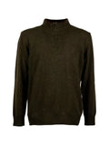 BROOKSFIELD quarter-zip knitted sweater