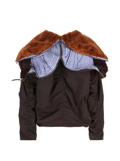 LOEWE shearling-trimmed bomber jacket