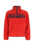 Napapijri Archive logo-patch fleece sweatshirt