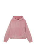 FIVE CM skeleton-embroidered washed-effect hoodie