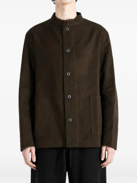 TAIGA TAKAHASHI Lot.307 buckled-strap band-collar jacket