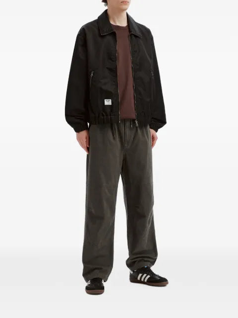 FINGERCROXX logo-print zip-up jacket