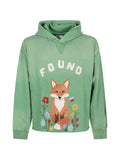 FOUND fox-patch logo-patch hoodie
