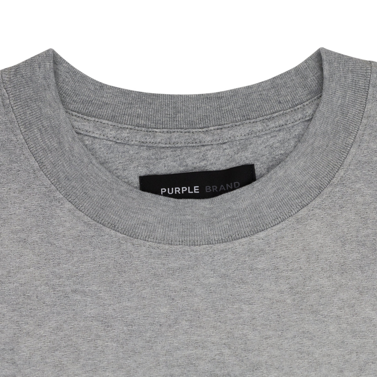 Heather Grey Textured Wordmark T-shirt
