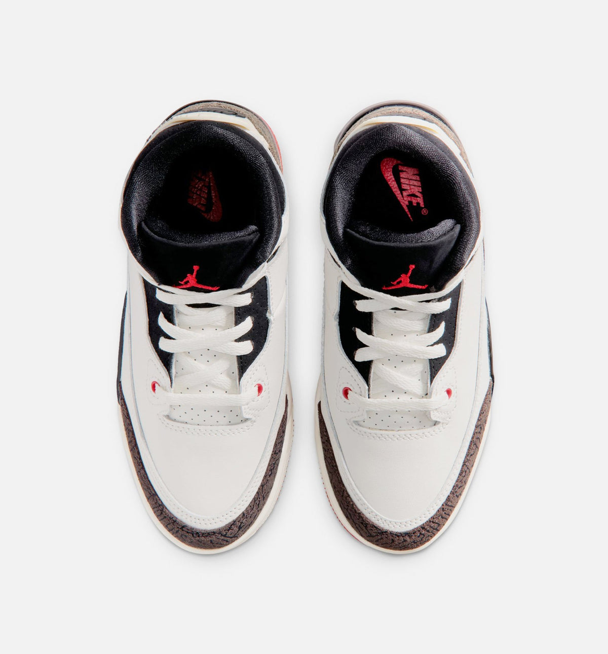 Air Jordan 3 Retro Sail & University Red Preschool Lifestyle Shoes - Sail/Black/University Red/Pale Ivory