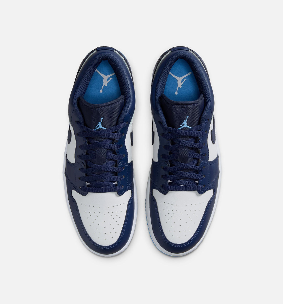 Air Jordan 1 Low Men's Lifestyle Shoes - Midnight Navy/University Blue/White