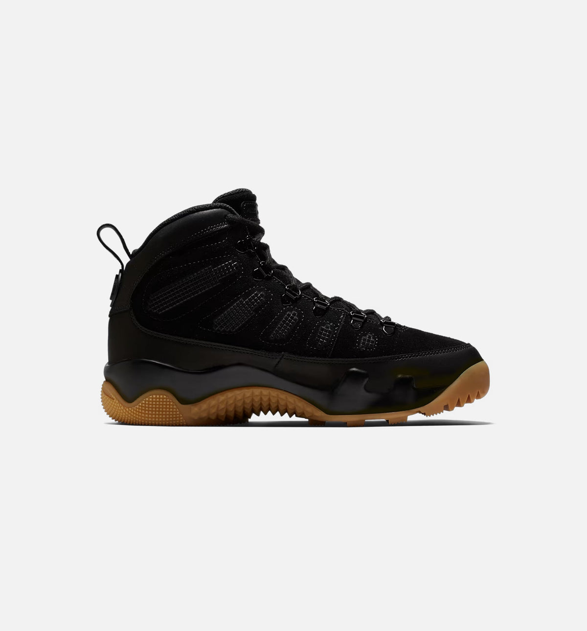 Air Jordan 9 Retro Boot - Men's Lifestyle Boot (Black/Black/Gum Light Brown)