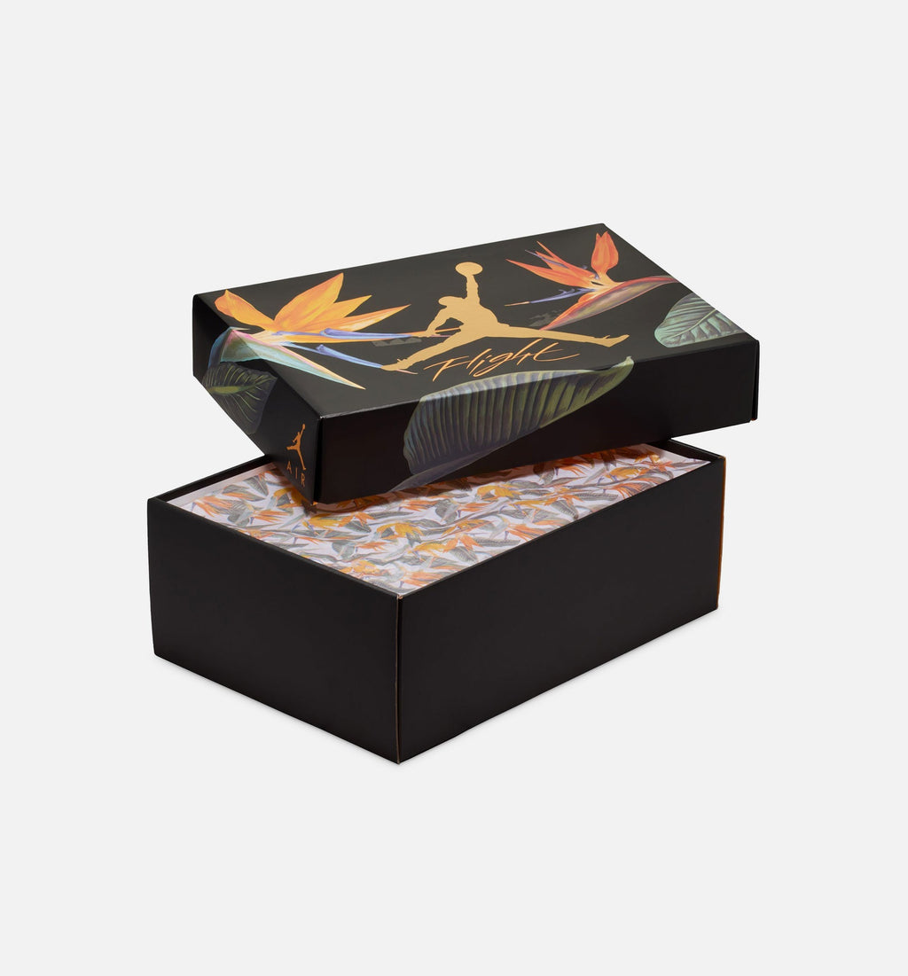 Air Jordan 4 Retro Birds of Paradise Women's Lifestyle Shoes - Coconut Milk/Metallic Gold/Muslin/Bright Mango/Sundial/Black