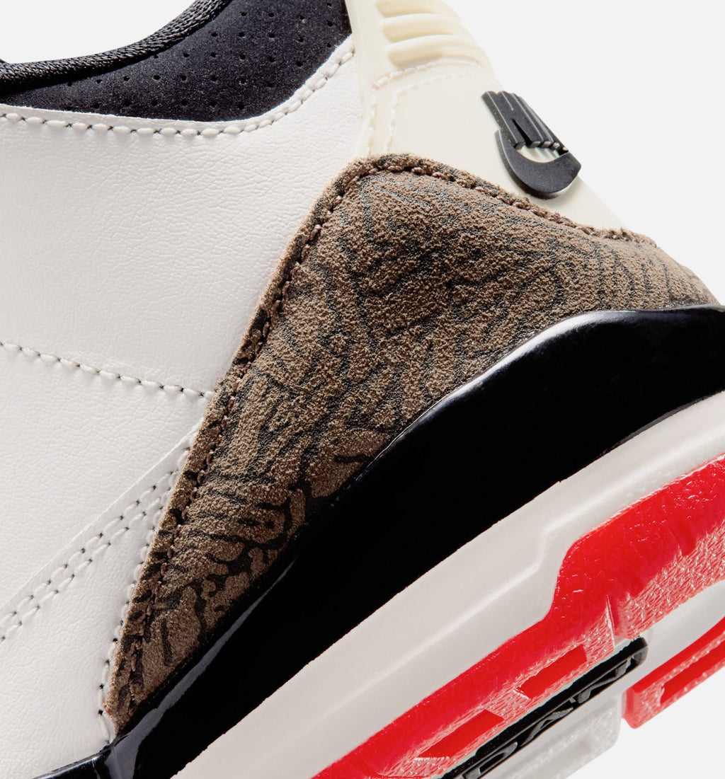 Air Jordan 3 Retro Sail and University Red Preschool – Sail/Black/University Red/Pale Ivory