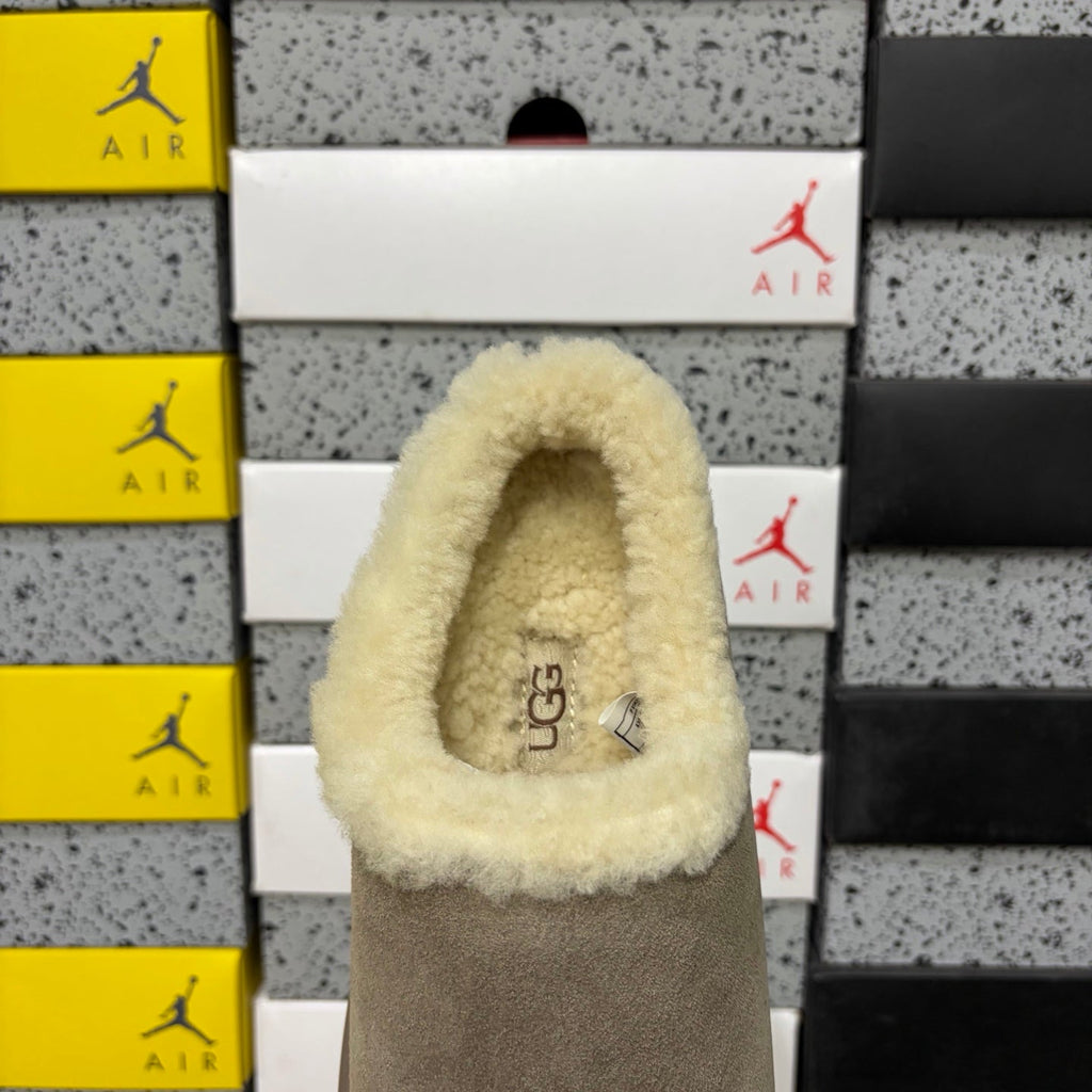 UGG Tasman Slipper – Unisex Wool-Lined Suede Moccasin in Sand
