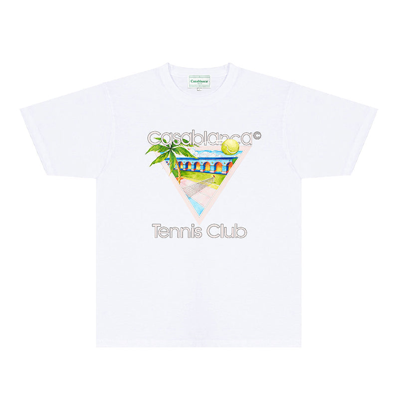 Casablanca T Shirts Fashion Print Street
