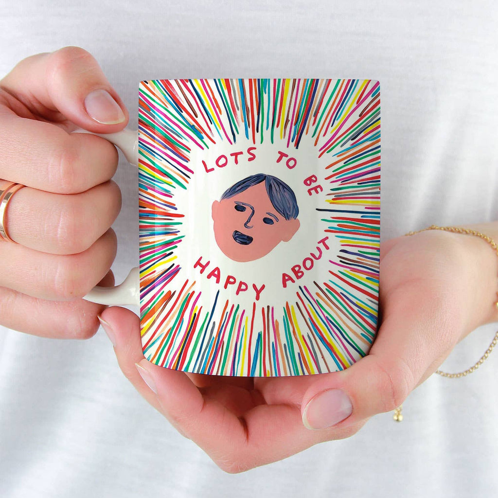 David Shrigley Mug: Lot's To Be Happy About
