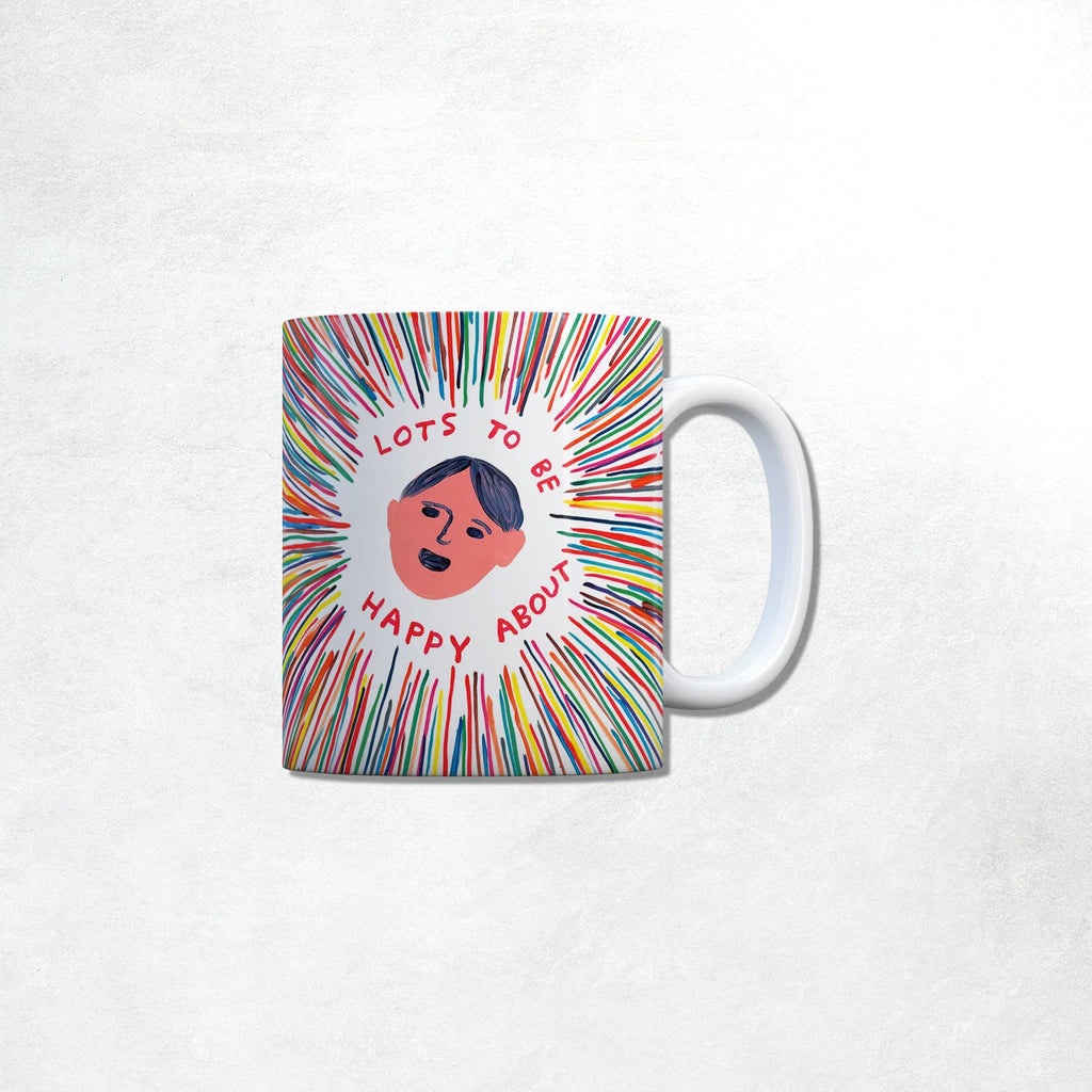 David Shrigley Mug: Lot's To Be Happy About