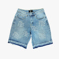 Mixed Emotions Rhinestone Blue Denim Short