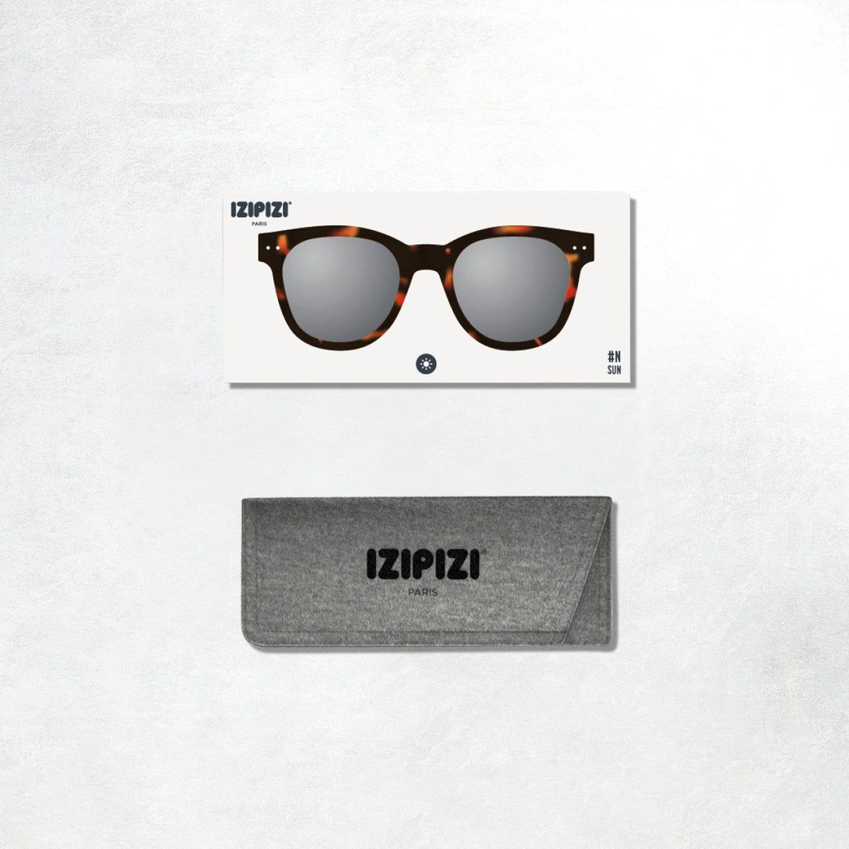 Izipizi Sun Glasses #N: Tortoise Grey Lenses