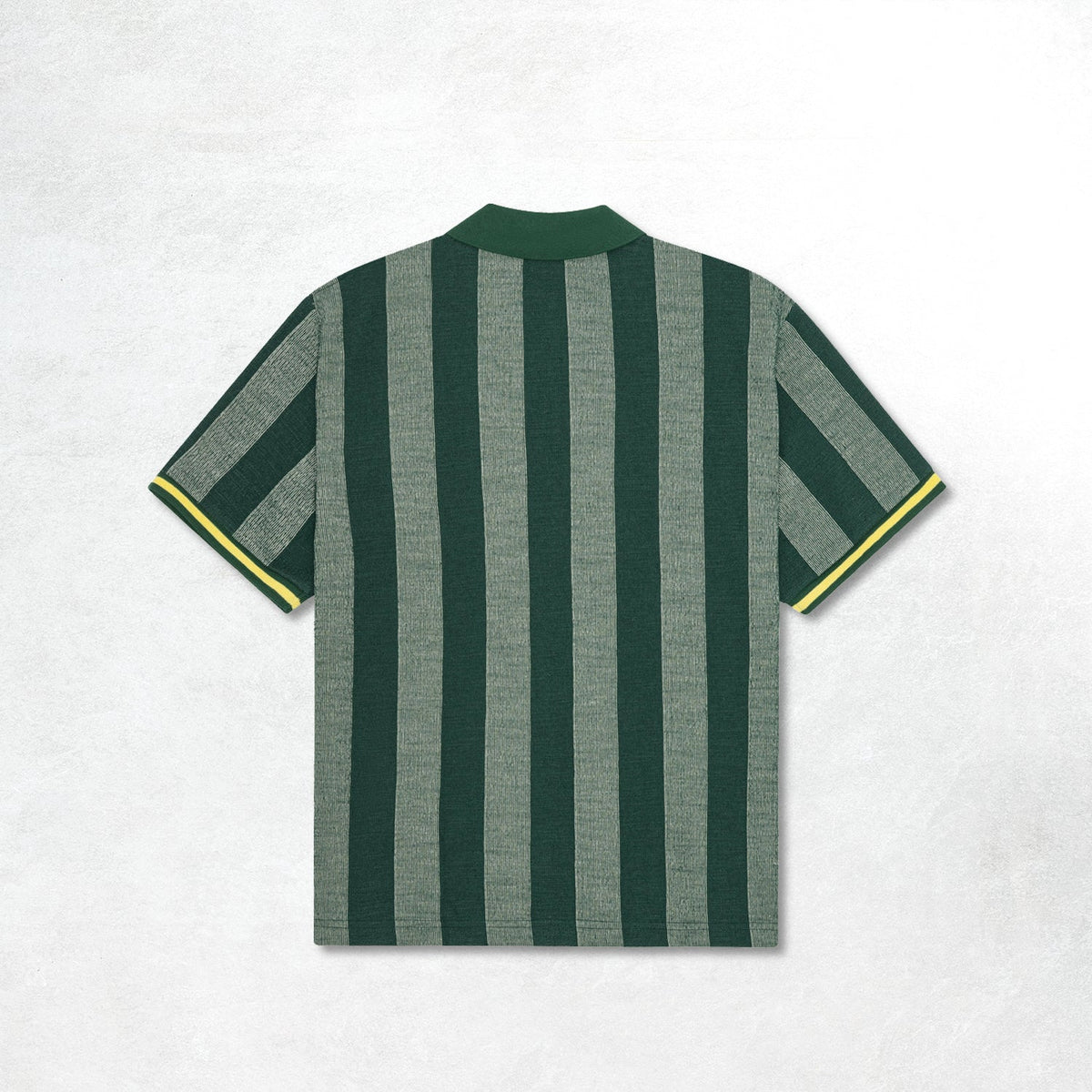 Les Deux Stripe Jacquard Football Jersey: Pine Green