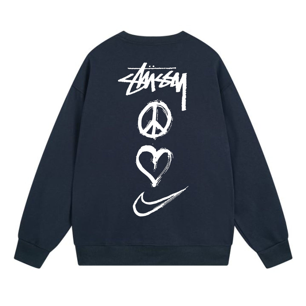 Stussy Sweatshirts Crew Neck Fleece Sweater