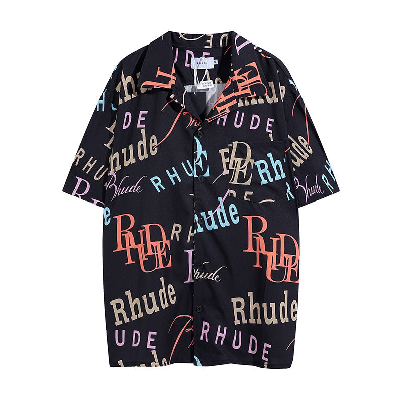 Rhude T-shirt Casual Short Sleeve Shirt