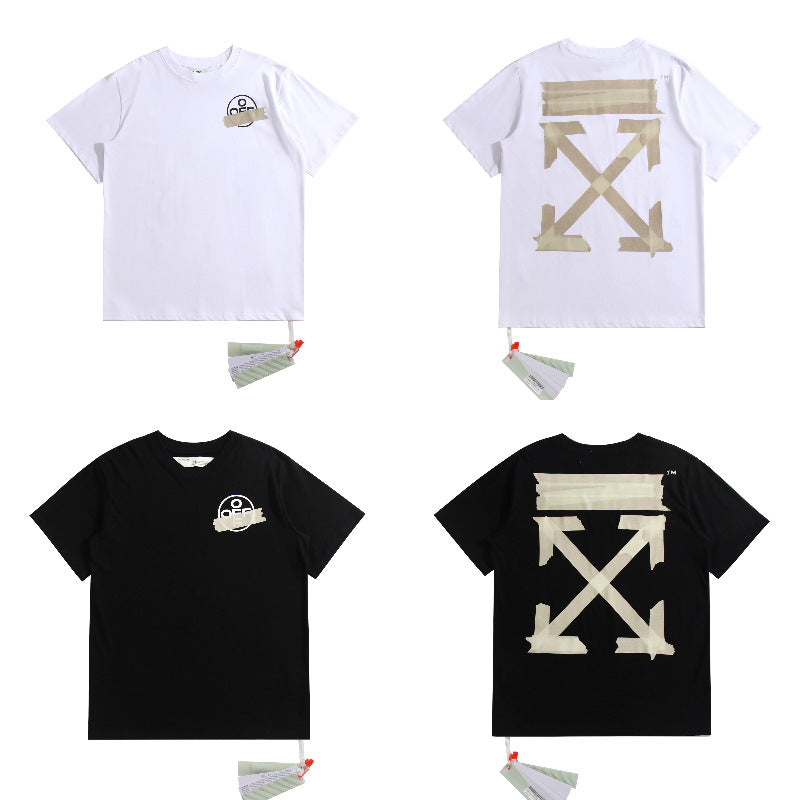 Off-White Arrow Graphic Print Short Sleeve Tee Streetwear Unisex